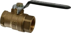 Legend Valve - 3/4" Pipe, Full Port, Brass Full Port Ball Valve - Bi-Directional, FNPT x FNPT Ends, Quarter Turn Handle, 600 WOG, 150 WSP - Benchmark Tooling