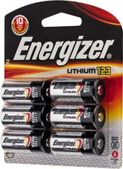Energizer - Size 123, Lithium, 6 Pack, Photo Battery - 3 Volts, Flat Terminal, CR17345, ANSI, IEC Regulated - Benchmark Tooling