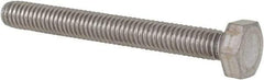 Value Collection - M4x0.70mm Metric Coarse, 35mm Length Under Head Hex Head Cap Screw - Fully Threaded, Grade 18-8 & Austenitic A2 Stainless Steel, Uncoated, 7mm Hex - Benchmark Tooling