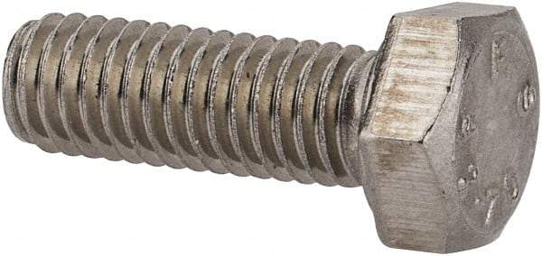 Value Collection - M5x0.80mm Metric Coarse, 14mm Length Under Head Hex Head Cap Screw - Fully Threaded, Grade 18-8 & Austenitic A2 Stainless Steel, Uncoated, 8mm Hex - Benchmark Tooling