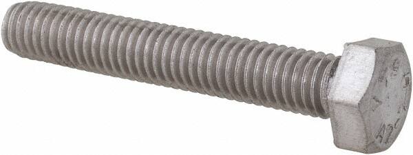 Value Collection - M5x0.80mm Metric Coarse, 30mm Length Under Head Hex Head Cap Screw - Fully Threaded, Grade 18-8 & Austenitic A2 Stainless Steel, Uncoated, 8mm Hex - Benchmark Tooling