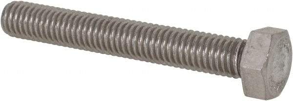 Value Collection - M5x0.80mm Metric Coarse, 35mm Length Under Head Hex Head Cap Screw - Fully Threaded, Grade 18-8 & Austenitic A2 Stainless Steel, Uncoated, 8mm Hex - Benchmark Tooling