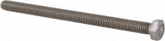 Value Collection - M5x0.80mm Metric Coarse, 75mm Length Under Head Hex Head Cap Screw - Fully Threaded, Grade 18-8 & Austenitic A2 Stainless Steel, Uncoated, 8mm Hex - Benchmark Tooling