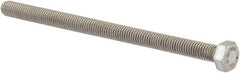 Value Collection - M5x0.80mm Metric Coarse, 80mm Length Under Head Hex Head Cap Screw - Fully Threaded, Grade 18-8 & Austenitic A2 Stainless Steel, Uncoated, 8mm Hex - Benchmark Tooling