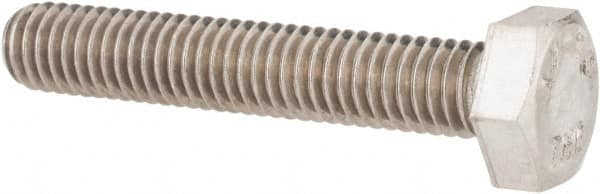 Value Collection - M6x1.00mm Metric Coarse, 35mm Length Under Head Hex Head Cap Screw - Fully Threaded, Grade 18-8 & Austenitic A2 Stainless Steel, Uncoated, 10mm Hex - Benchmark Tooling