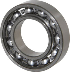 SKF - 20mm Bore Diam, 37mm OD, Open Thin Section Radial Ball Bearing - 9mm Wide, 1 Row, Round Bore, 821 Lb Static Capacity, 1,430 Lb Dynamic Capacity - Benchmark Tooling