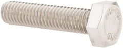 Value Collection - M8x1.25mm Metric Coarse, 35mm Length Under Head Hex Head Cap Screw - Fully Threaded, Grade 18-8 & Austenitic A2 Stainless Steel, Uncoated, 13mm Hex - Benchmark Tooling