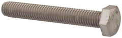 Value Collection - M8x1.25mm Metric Coarse, 55mm Length Under Head Hex Head Cap Screw - Fully Threaded, Grade 18-8 & Austenitic A2 Stainless Steel, Uncoated, 13mm Hex - Benchmark Tooling