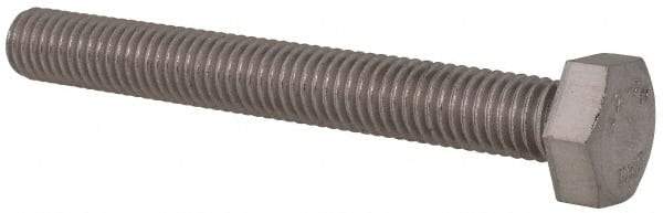 Value Collection - M8x1.25mm Metric Coarse, 65mm Length Under Head Hex Head Cap Screw - Fully Threaded, Grade 18-8 & Austenitic A2 Stainless Steel, Uncoated, 13mm Hex - Benchmark Tooling