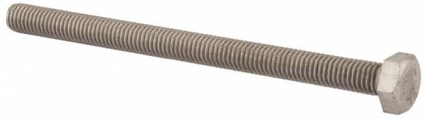 Value Collection - M8x1.25mm Metric Coarse, 110mm Length Under Head Hex Head Cap Screw - Fully Threaded, Grade 18-8 & Austenitic A2 Stainless Steel, Uncoated, 13mm Hex - Benchmark Tooling