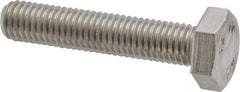 Value Collection - M10x1.50mm Metric Coarse, 50mm Length Under Head Hex Head Cap Screw - Fully Threaded, Grade 18-8 & Austenitic A2 Stainless Steel, Uncoated, 13mm Hex - Benchmark Tooling