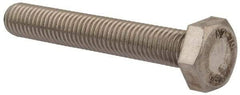 Value Collection - M10x1.50mm Metric Coarse, 65mm Length Under Head Hex Head Cap Screw - Fully Threaded, Grade 18-8 & Austenitic A2 Stainless Steel, Uncoated, 17mm Hex - Benchmark Tooling