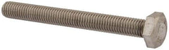 Value Collection - M10x1.50mm Metric Coarse, 90mm Length Under Head Hex Head Cap Screw - Fully Threaded, Grade 18-8 & Austenitic A2 Stainless Steel, Uncoated, 17mm Hex - Benchmark Tooling