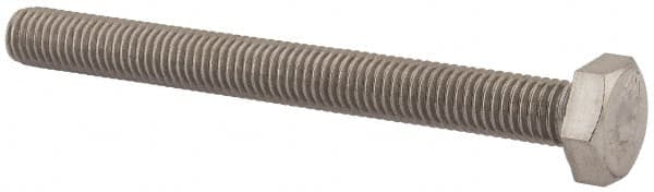 Value Collection - M10x1.50mm Metric Coarse, 100mm Length Under Head Hex Head Cap Screw - Fully Threaded, Grade 18-8 & Austenitic A2 Stainless Steel, Uncoated, 17mm Hex - Benchmark Tooling