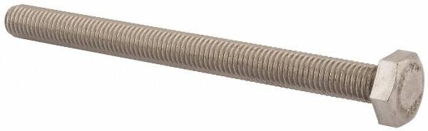 Value Collection - M10x1.50mm Metric Coarse, 120mm Length Under Head Hex Head Cap Screw - Fully Threaded, Grade 18-8 & Austenitic A2 Stainless Steel, Uncoated, 17mm Hex - Benchmark Tooling