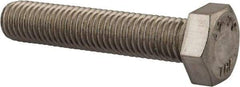 Value Collection - M12x1.75mm Metric Coarse, 60mm Length Under Head Hex Head Cap Screw - Fully Threaded, Grade 18-8 & Austenitic A2 Stainless Steel, Uncoated, 19mm Hex - Benchmark Tooling