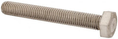 Value Collection - M12x1.75mm Metric Coarse, 90mm Length Under Head Hex Head Cap Screw - Fully Threaded, Grade 18-8 & Austenitic A2 Stainless Steel, Uncoated, 19mm Hex - Benchmark Tooling