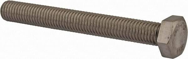 Value Collection - M12x1.75mm Metric Coarse, 100mm Length Under Head Hex Head Cap Screw - Fully Threaded, Grade 18-8 & Austenitic A2 Stainless Steel, Uncoated, 19mm Hex - Benchmark Tooling