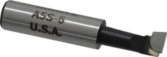 Borite - 5/16" Min Bore Diam, 3/4" Max Bore Depth, 3/8 Shank Diam, Boring Bar - Right Hand Cut, Carbide-Tipped, Black Oxide Finish - Exact Industrial Supply