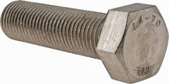 Value Collection - M22x2.50mm Metric Coarse, 80mm Length Under Head Hex Head Cap Screw - Fully Threaded, Grade 18-8 & Austenitic A2 Stainless Steel, Uncoated, 34mm Hex - Benchmark Tooling
