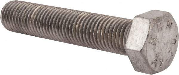 Value Collection - M24x3.00mm Metric Coarse, 120mm Length Under Head Hex Head Cap Screw - Fully Threaded, Grade 18-8 & Austenitic A2 Stainless Steel, Uncoated, 36mm Hex - Benchmark Tooling
