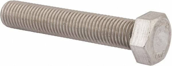 Value Collection - M24x3.00mm Metric Coarse, 130mm Length Under Head Hex Head Cap Screw - Fully Threaded, Grade 18-8 & Austenitic A2 Stainless Steel, Uncoated, 36mm Hex - Benchmark Tooling