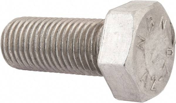 Value Collection - M30x3.50mm Metric Fine, 70mm Length Under Head Hex Head Cap Screw - Fully Threaded, Grade 18-8 & Austenitic A2 Stainless Steel, Uncoated, 46mm Hex - Benchmark Tooling