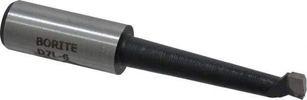 Borite - 7/16" Min Bore Diam, 2-1/4" Max Bore Depth, 5/8 Shank Diam, Boring Bar - Right Hand Cut, Carbide-Tipped, Black Oxide Finish - Exact Industrial Supply