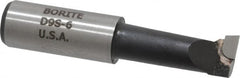 Borite - 9/16" Min Bore Diam, 1-1/2" Max Bore Depth, 5/8 Shank Diam, Boring Bar - Right Hand Cut, Carbide-Tipped, Black Oxide Finish - Exact Industrial Supply