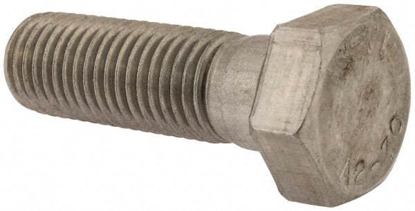 Value Collection - M24x3.00mm Metric Coarse, 75mm Length Under Head Hex Head Cap Screw - Partially Threaded, Grade 18-8 & Austenitic A2 Stainless Steel, Uncoated, 36mm Hex - Benchmark Tooling