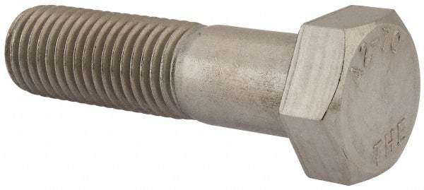 Value Collection - M24x3.00mm Metric Coarse, 90mm Length Under Head Hex Head Cap Screw - Partially Threaded, Grade 18-8 & Austenitic A2 Stainless Steel, Uncoated, 36mm Hex - Benchmark Tooling