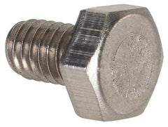 Value Collection - M4x0.70mm Metric Coarse, 6mm Length Under Head Hex Head Cap Screw - Fully Threaded, Grade 316 & Austenitic A4 Stainless Steel, Uncoated, 7mm Hex - Benchmark Tooling