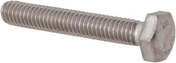 Value Collection - M4x0.70mm Metric Coarse, 25mm Length Under Head Hex Head Cap Screw - Fully Threaded, Grade 316 & Austenitic A4 Stainless Steel, Uncoated, 7mm Hex - Benchmark Tooling