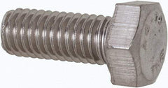 Value Collection - M5x0.80mm Metric Coarse, 12mm Length Under Head Hex Head Cap Screw - Fully Threaded, Grade 316 & Austenitic A4 Stainless Steel, Uncoated, 8mm Hex - Benchmark Tooling