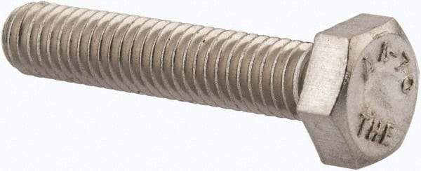 Value Collection - M6x1.00mm Metric Coarse, 30mm Length Under Head Hex Head Cap Screw - Fully Threaded, Grade 316 & Austenitic A4 Stainless Steel, Uncoated, 10mm Hex - Benchmark Tooling