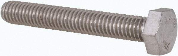 Value Collection - M6x1.00mm Metric Coarse, 40mm Length Under Head Hex Head Cap Screw - Fully Threaded, Grade 316 & Austenitic A4 Stainless Steel, Uncoated, 10mm Hex - Benchmark Tooling