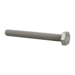 Value Collection - M6x1.00mm Metric Coarse, 55mm Length Under Head Hex Head Cap Screw - Fully Threaded, Grade 316 & Austenitic A4 Stainless Steel, Uncoated, 10mm Hex - Benchmark Tooling