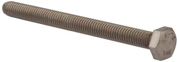 Value Collection - M6x1.00mm Metric Coarse, 70mm Length Under Head Hex Head Cap Screw - Fully Threaded, Grade 316 & Austenitic A4 Stainless Steel, Uncoated, 10mm Hex - Benchmark Tooling