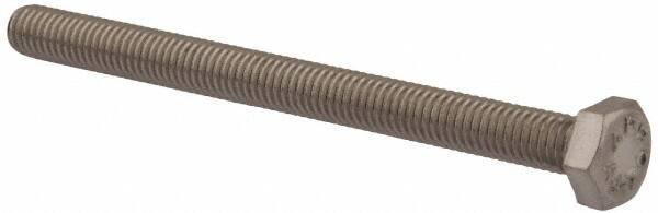 Value Collection - M6x1.00mm Metric Coarse, 75mm Length Under Head Hex Head Cap Screw - Fully Threaded, Grade 316 & Austenitic A4 Stainless Steel, Uncoated, 10mm Hex - Benchmark Tooling