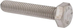 Value Collection - M8x1.25mm Metric Coarse, 40mm Length Under Head Hex Head Cap Screw - Fully Threaded, Grade 316 & Austenitic A4 Stainless Steel, Uncoated, 13mm Hex - Benchmark Tooling