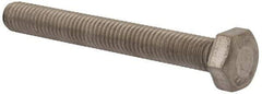 Value Collection - M8x1.25mm Metric Coarse, 65mm Length Under Head Hex Head Cap Screw - Fully Threaded, Grade 316 & Austenitic A4 Stainless Steel, Uncoated, 13mm Hex - Benchmark Tooling