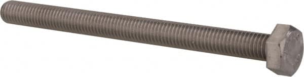 Value Collection - M8x1.25mm Metric Coarse, 100mm Length Under Head Hex Head Cap Screw - Fully Threaded, Grade 316 & Austenitic A4 Stainless Steel, Uncoated, 13mm Hex - Benchmark Tooling