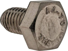 Value Collection - M10x1.50mm Metric Coarse, 16mm Length Under Head Hex Head Cap Screw - Fully Threaded, Grade 316 & Austenitic A4 Stainless Steel, Uncoated, 17mm Hex - Benchmark Tooling