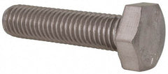 Value Collection - M10x1.50mm Metric Coarse, 40mm Length Under Head Hex Head Cap Screw - Fully Threaded, Grade 316 & Austenitic A4 Stainless Steel, Uncoated, 17mm Hex - Benchmark Tooling