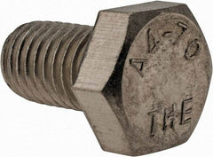 Value Collection - M12x1.75mm Metric Coarse, 20mm Length Under Head Hex Head Cap Screw - Fully Threaded, Grade 316 & Austenitic A4 Stainless Steel, Uncoated, 19mm Hex - Benchmark Tooling