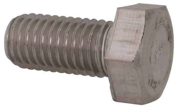 Value Collection - M12x1.75mm Metric Coarse, 25mm Length Under Head Hex Head Cap Screw - Fully Threaded, Grade 316 & Austenitic A4 Stainless Steel, Uncoated, 19mm Hex - Benchmark Tooling