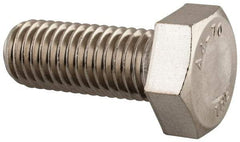 Value Collection - M12x1.75mm Metric Coarse, 30mm Length Under Head Hex Head Cap Screw - Fully Threaded, Grade 316 & Austenitic A4 Stainless Steel, Uncoated, 19mm Hex - Benchmark Tooling