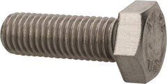 Value Collection - M12x1.75mm Metric Coarse, 35mm Length Under Head Hex Head Cap Screw - Fully Threaded, Grade 316 & Austenitic A4 Stainless Steel, Uncoated, 19mm Hex - Benchmark Tooling