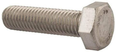 Value Collection - M12x1.75mm Metric Coarse, 45mm Length Under Head Hex Head Cap Screw - Fully Threaded, Grade 316 & Austenitic A4 Stainless Steel, Uncoated, 19mm Hex - Benchmark Tooling