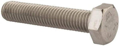Value Collection - M12x1.75mm Metric Coarse, 60mm Length Under Head Hex Head Cap Screw - Fully Threaded, Grade 316 & Austenitic A4 Stainless Steel, Uncoated, 19mm Hex - Benchmark Tooling